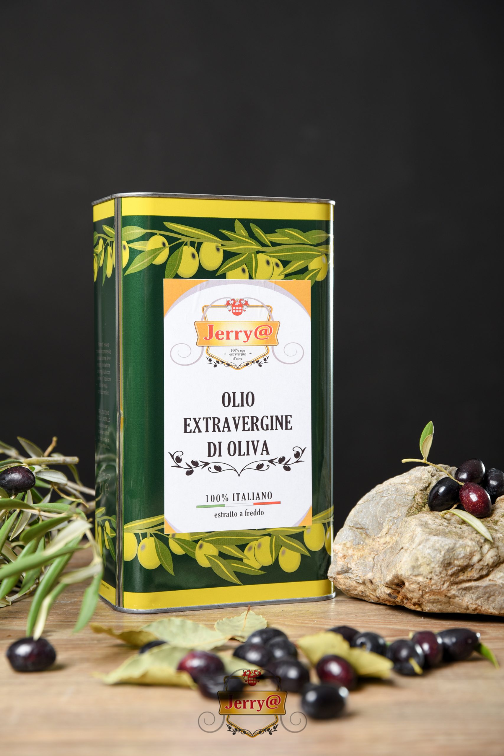 Olio extravergine di oliva Jerry@ 100% italiano estratto a freddo